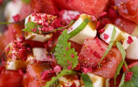 Feta sajt és görögdinnye mentával
