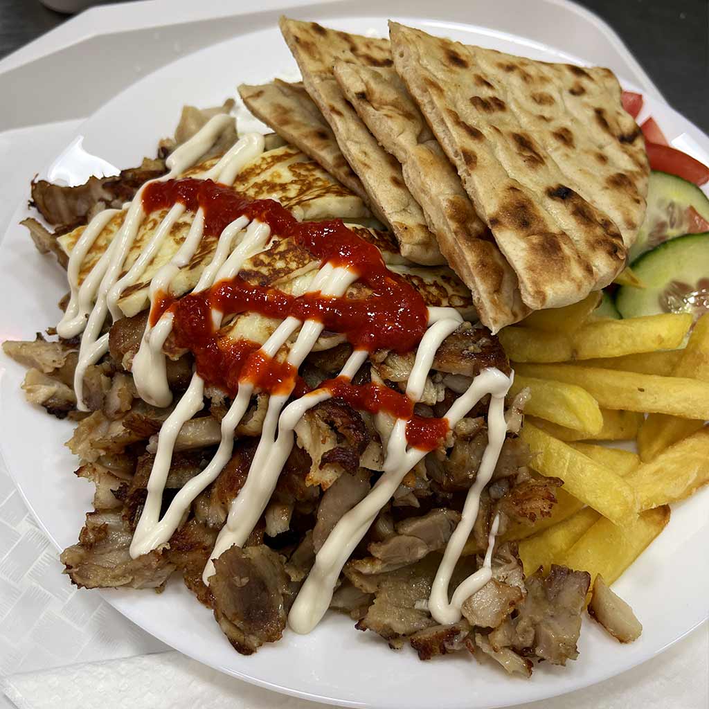 Görög gyrosz tál - Mix tál - Apollonia Greek Gyros Budapest