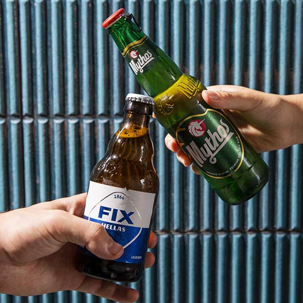 Fix sör és Mythos görög sör, greek beers