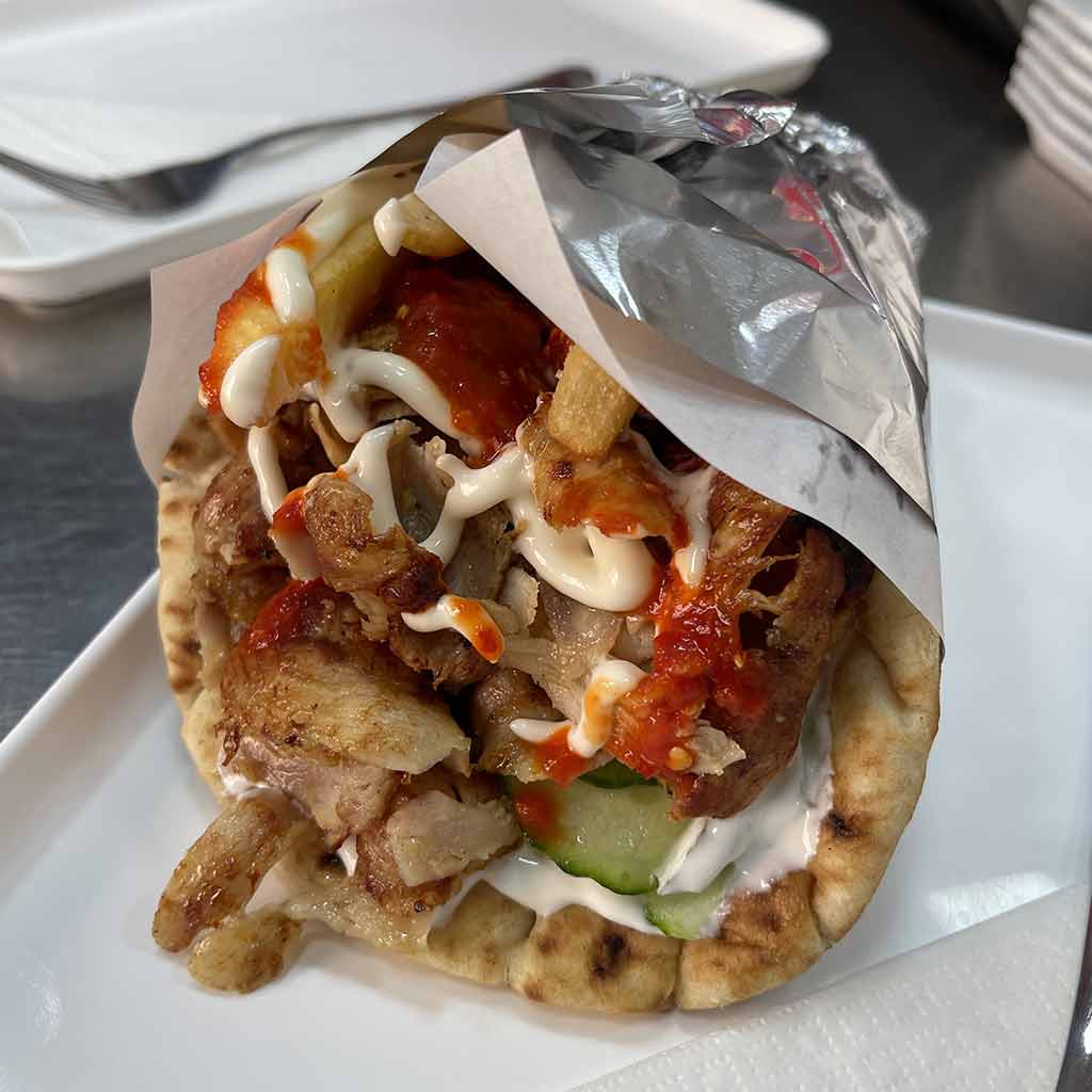 Gyros pita, gyro pita, chicken gyros budapest