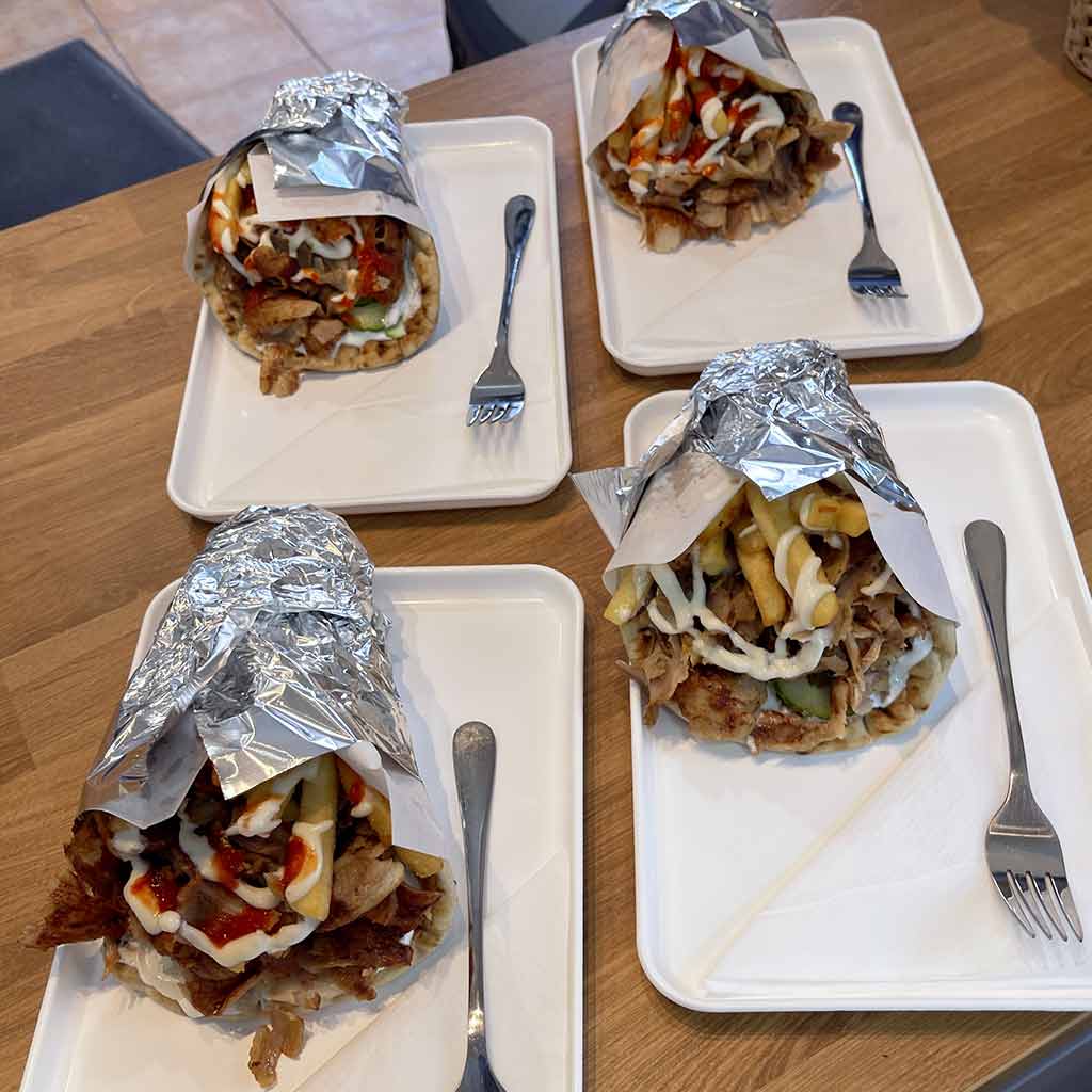 Gyros pita, gyro pita, chicken gyros budapest