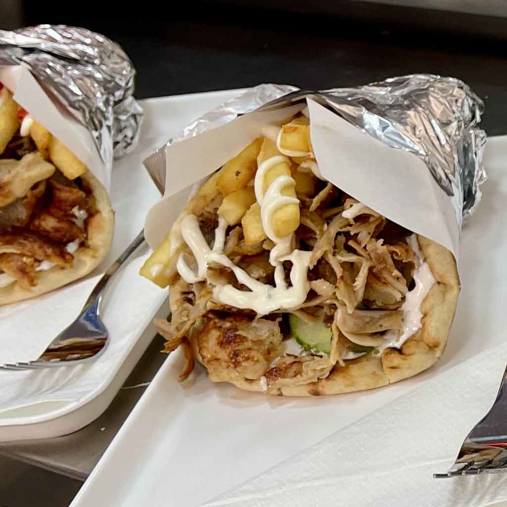 Gyros pita, gyro pita, chicken gyros budapest